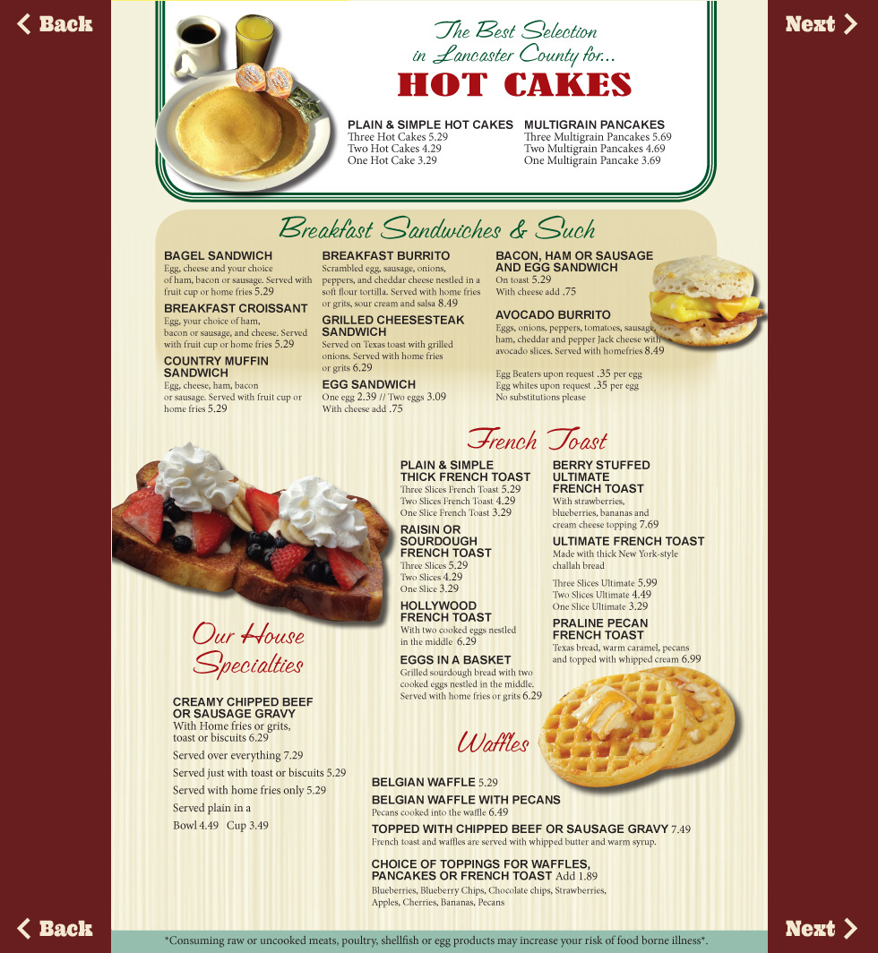 Our Menu Gus's Keystone Restaurant