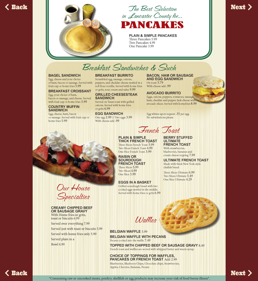 Our Menu Gus's Keystone Restaurant