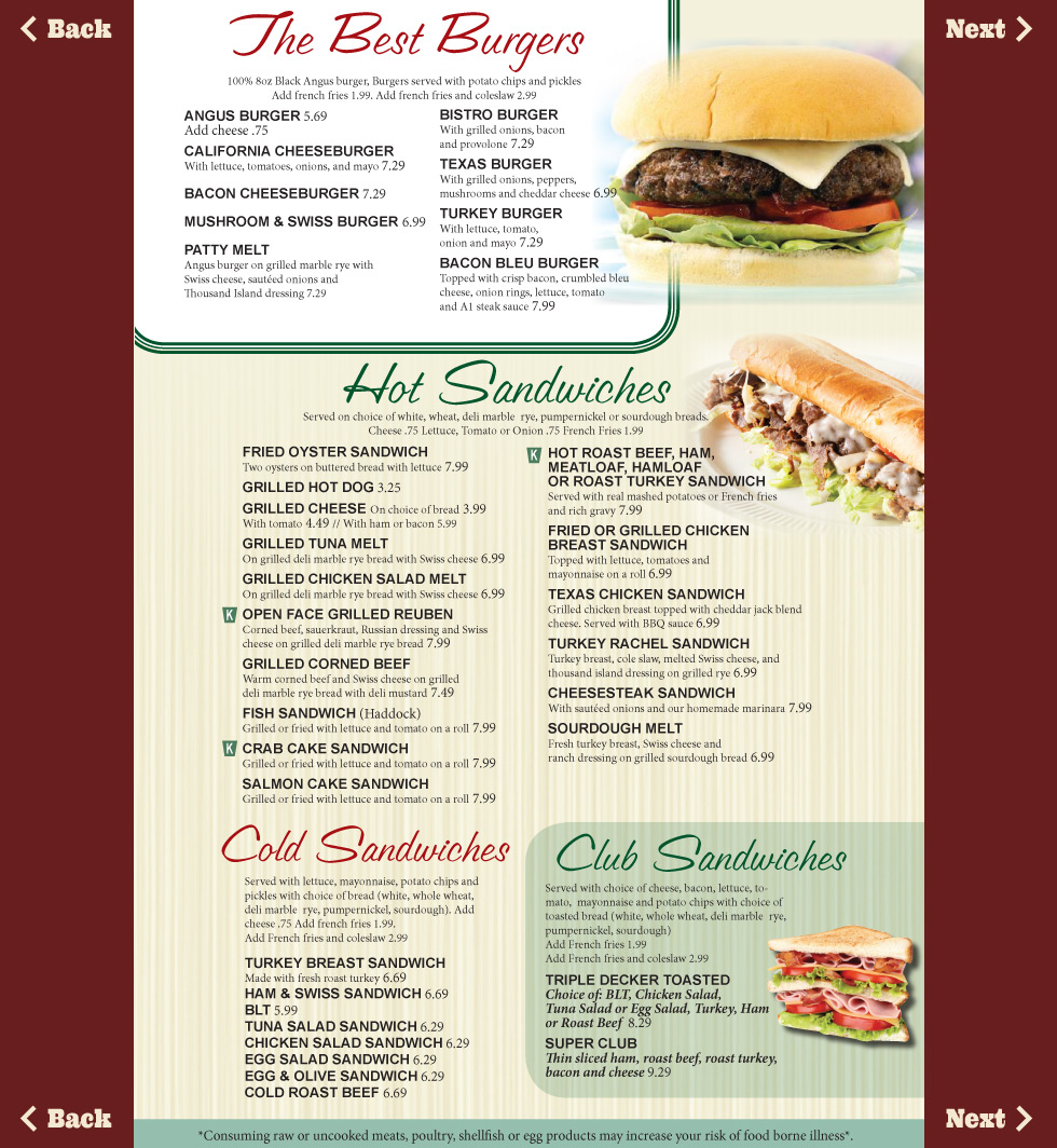 Our Menu | Gus's Keystone Restaurant